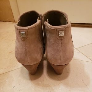 Ivanka Trump Roundtoe Ankle Boots, Ivory, 5.0